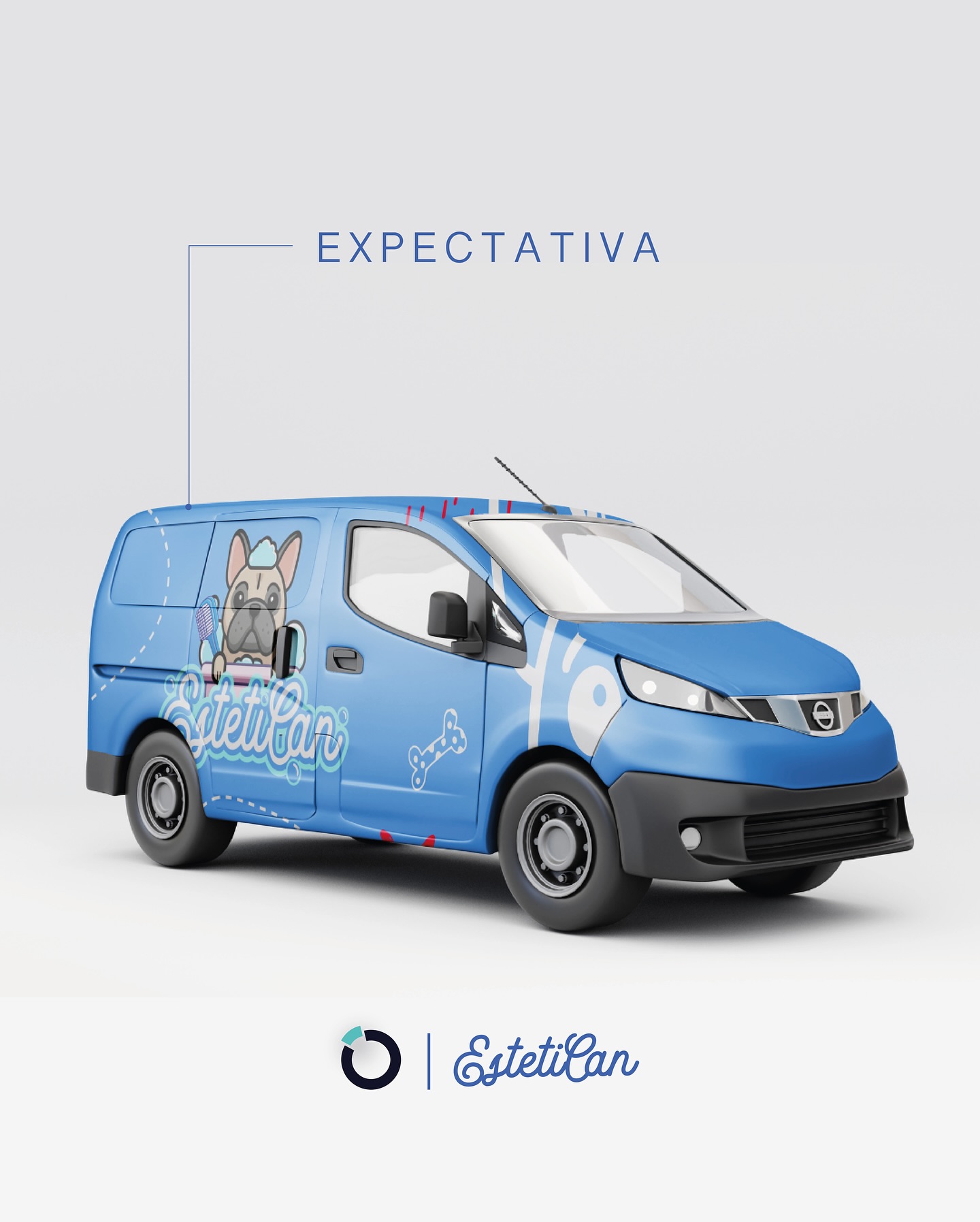 Estetican mobile grooming brand concept