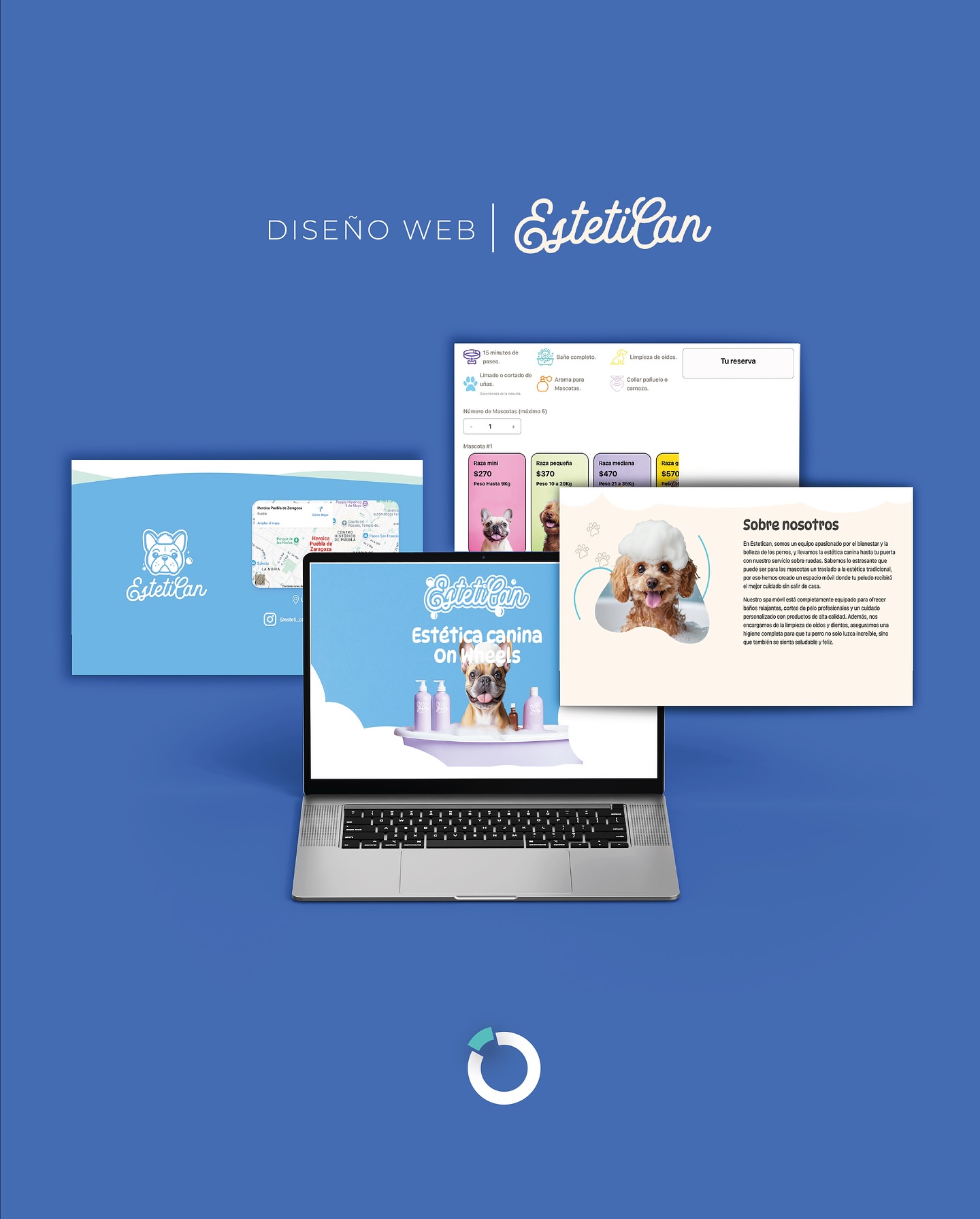 Estetican website design showcase